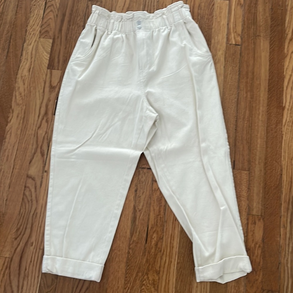 H&M paper bag waist pants